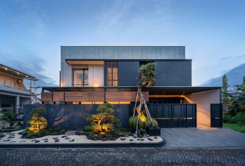 J House / y0 Design Architect: Căn biệt thự hiện đại vị trí lô góc ấn tượng