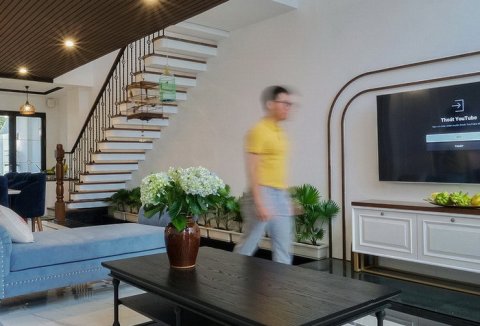 Nhà phố phong cách Indochine của vợ chồng trẻ