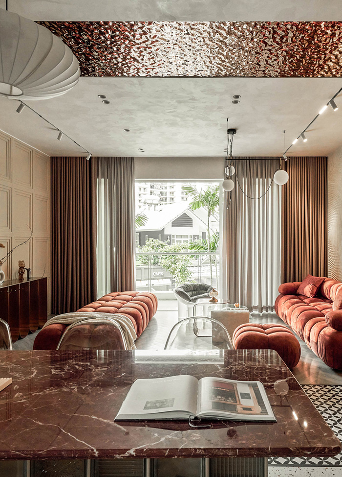 Căn hộ 110 m2 như không gian lấp lánh
