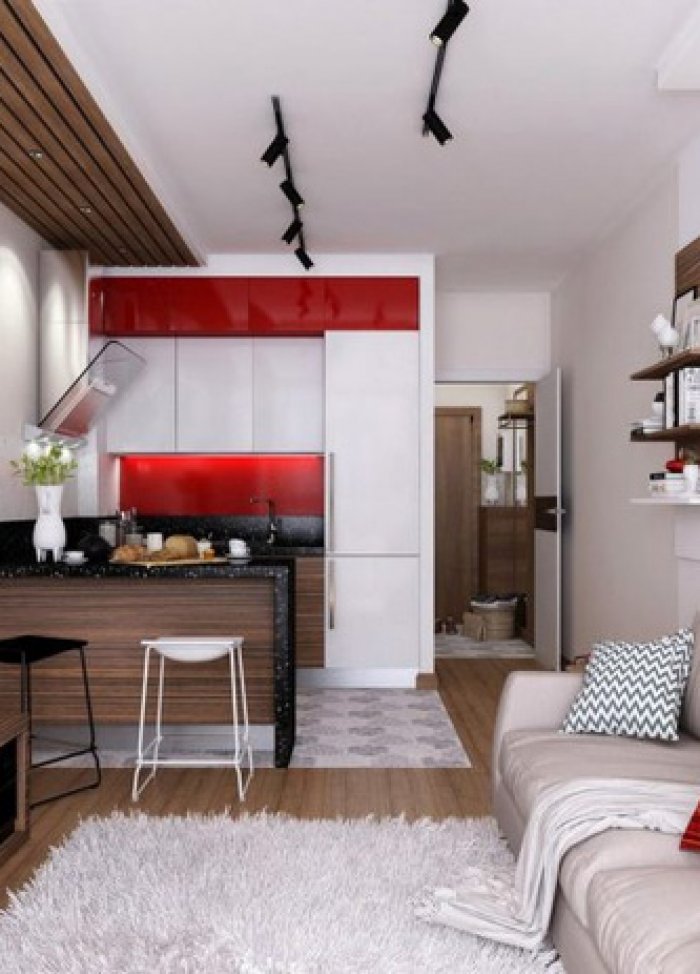 Căn hộ có diện tích chỉ 30m², nhưng thiết kế nội thất "cực chất"