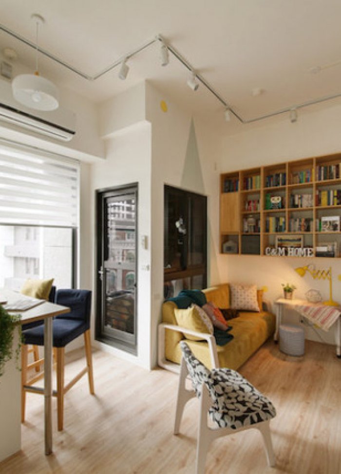 Thích thú ngắm căn hộ 48m² đẹp miễn chê dành cho gia đình trẻ