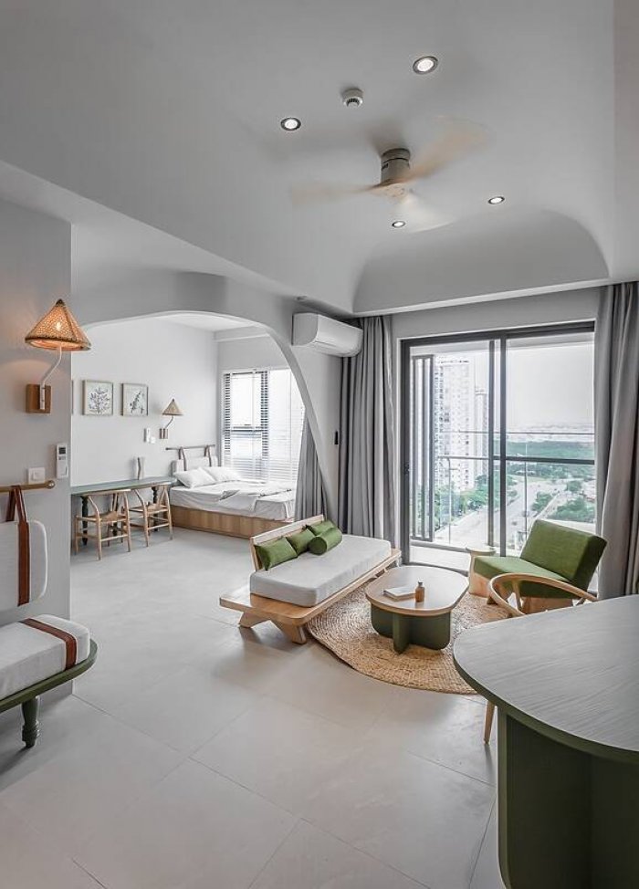 Căn hộ 84m2 nhiều cửa sổ, thiết kế linh hoạt cho gia đình từ 4 đến 8 người
