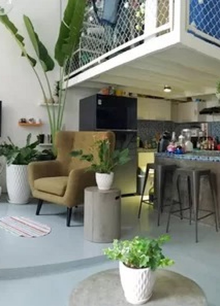 Không gian xanh mướt trong căn hộ 45 m2 ở Sài Gòn