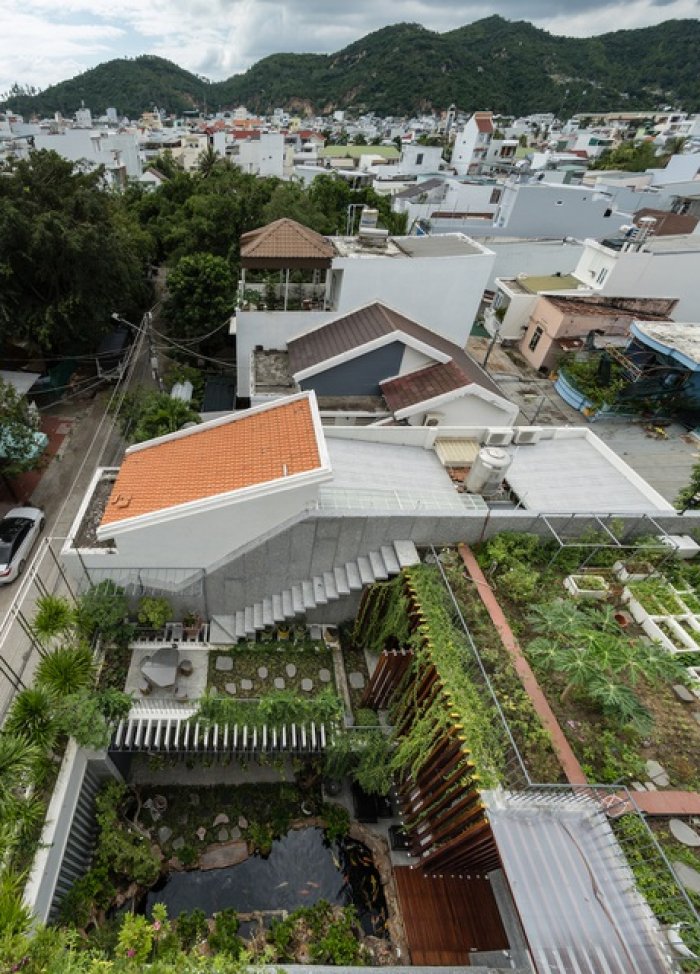 Gia đình Nha Trang đập thông 2 căn nhà thành nơi “nuôi cá và trồng rau”
