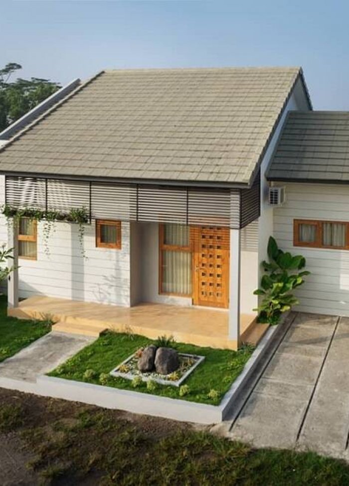Ngôi nhà bình dị giữa lòng thành phố rộng 80m2 trong lành, thư thái với khoảng sân vườn