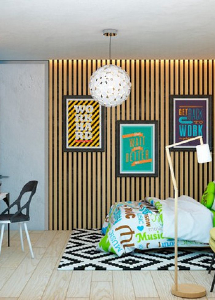 Ngôi nhà tuyệt đẹp nhờ chọn tường làm từ nan gỗ