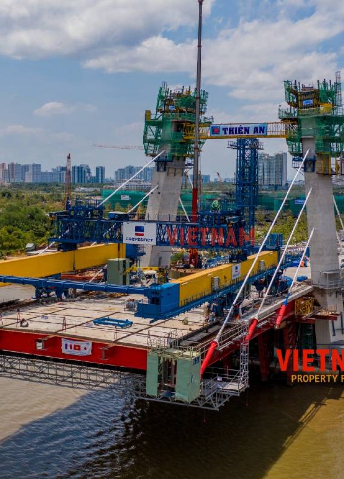 Tiến độ xây dựng dự án cầu Thủ Thiêm 2 vượt sông Sài Gòn vốn 3.082 tỷ đồng: Biểu tượng mới của TPHCM đang thành hình