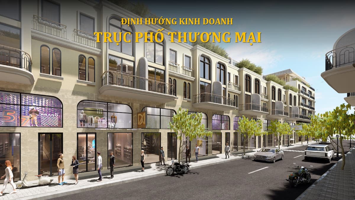 Trái tim Sen Vàng Town là trục phố thương mại điểm đến kinh doanh lý tưởng của nhiều thương hiệu nổi tiếng